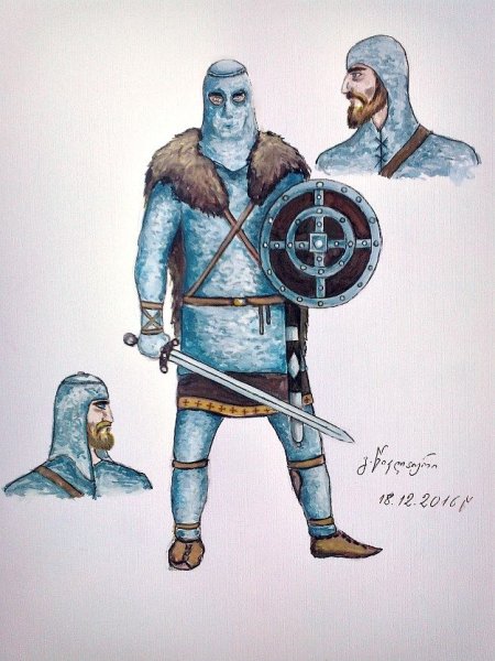 Грузинский воин 13 века