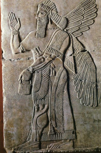 Царь Саргон ассирийский рельеф