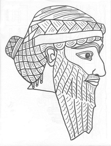 Рисунки ассирийский царь