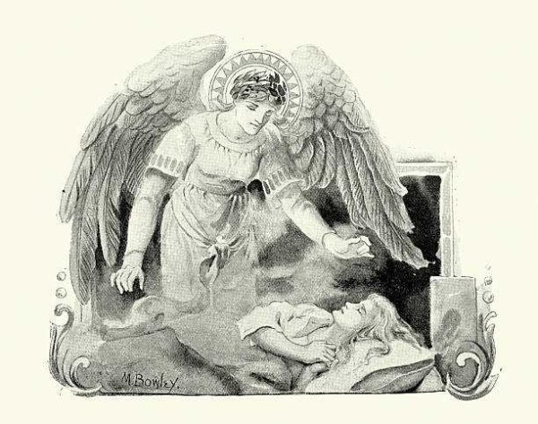 Ангел охраняет сон ребенка