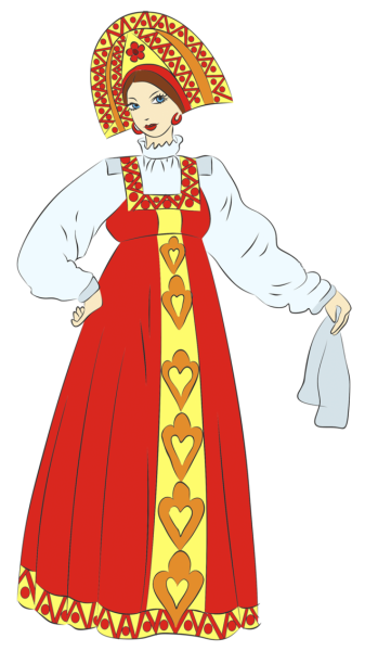 Русский народный костюм иллюстрации