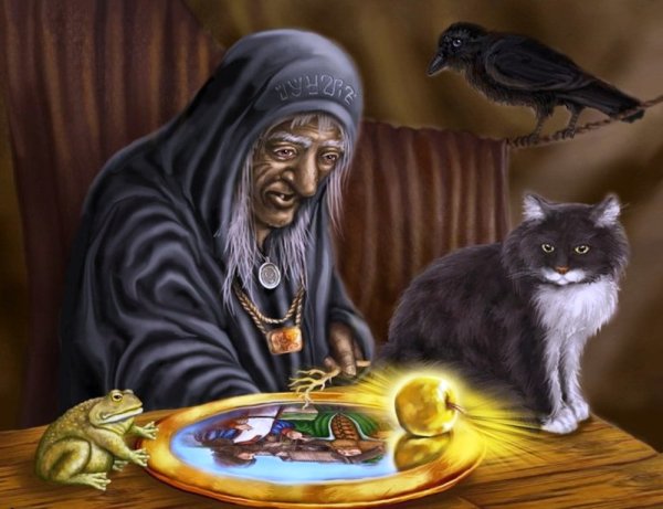 Баба Яга и кот Баюн