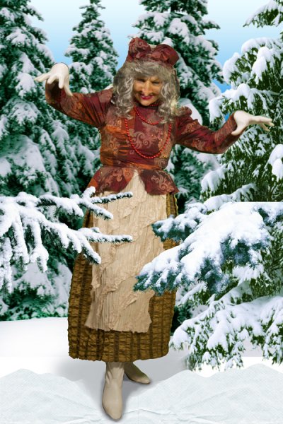 Баба Яга переодетая в снегурочку
