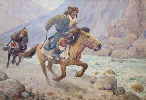 Казахские войны на лошадях