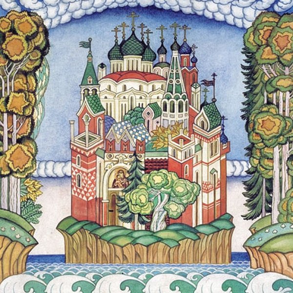 Княгиня на теремной башне Билибин