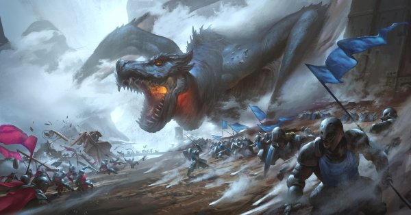 Рисунки битва с драконом