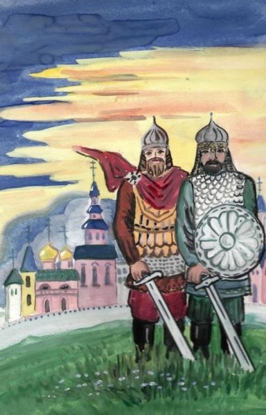 Древнерусский воин-защитник Александр Невский