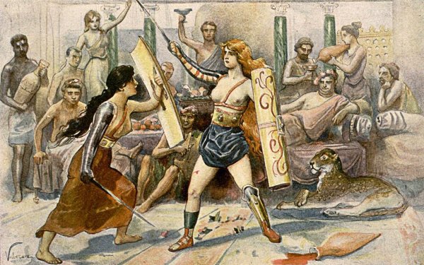 Гладиаторские бои женщин в древнем Риме