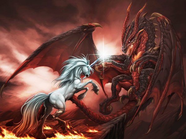 Семиглавый красный дракон апокалипсиса