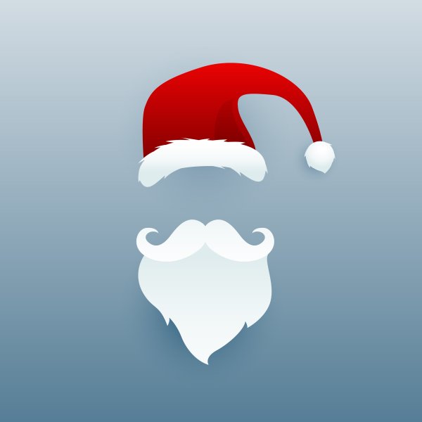 Борода и усы Деда Мороза