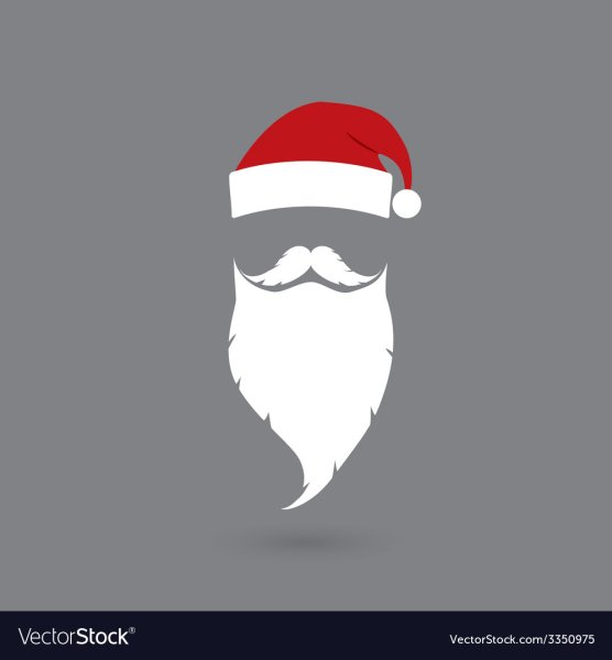 Шапка и борода Деда Мороза для фотошопа