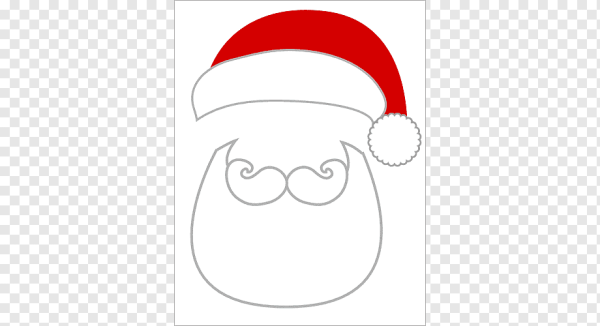 Борода Санта Клауса рисованная