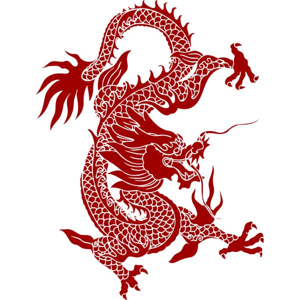 Красный дракон символ Китая