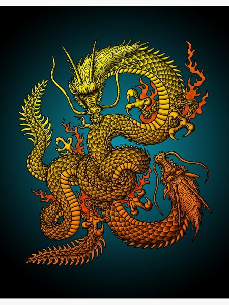 Красивый китайский дракон