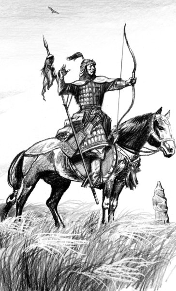 Татаро монгольский всадник