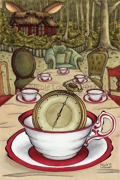 Кэрролл безумное чаепитие иллюстрации