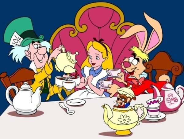 Безумное чаепитие Алиса в стране чудес Дисней