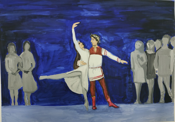 Рисунок к балету Шурале