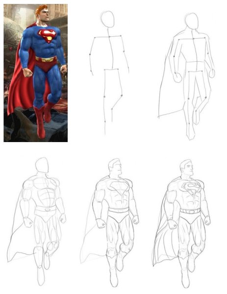 Рисование супергероев