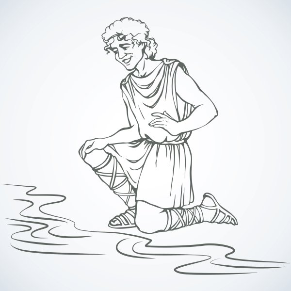 Древнегреческий человек рисунок