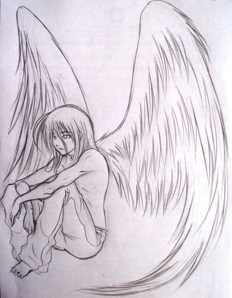 Картинки для срисовки ангел