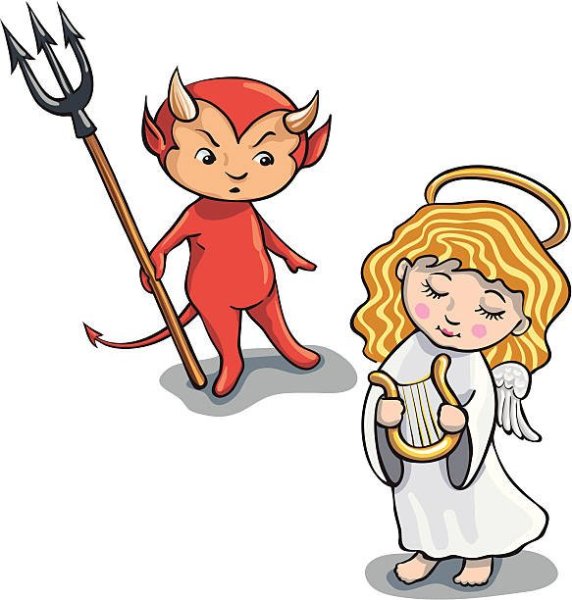 Ангел и демон для детей