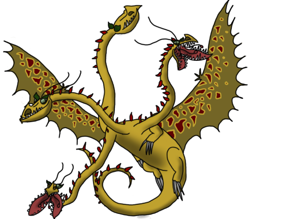 Рисунки четырехглавый дракон