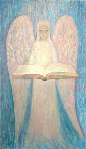 Рисунки читающий ангел