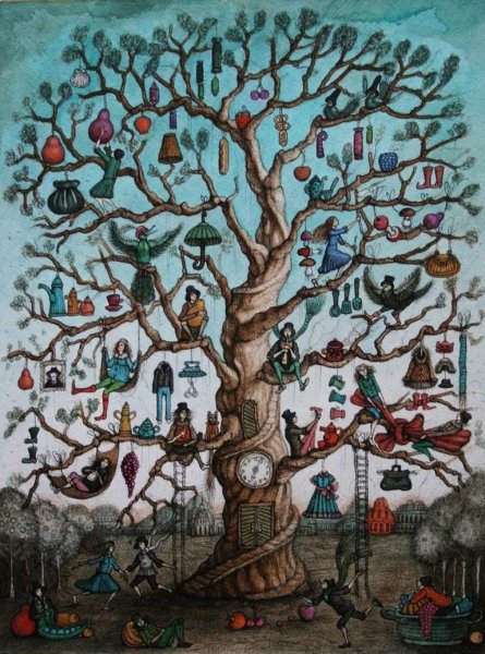 Чуковский чудо дерево иллюстрации