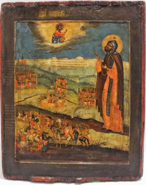 Александр Невский икона 17 век