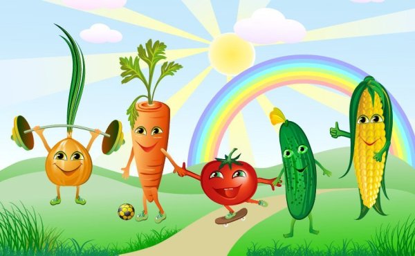 Овощи для огорода в детском саду