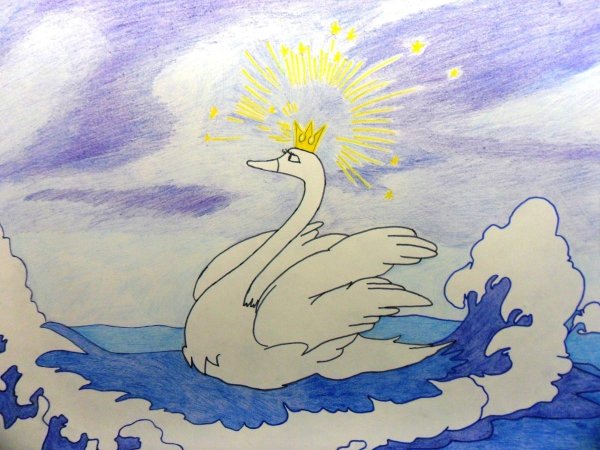 Иллюстрации к сказкам Пушкина Царевна лебедь