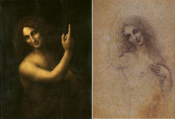 Леонардо да Винчи Иоанн Креститель картина