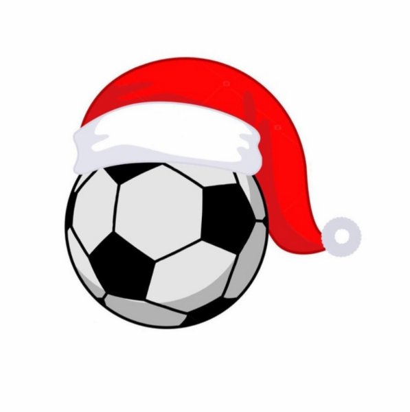 Дед Мороз с футбольным мячом