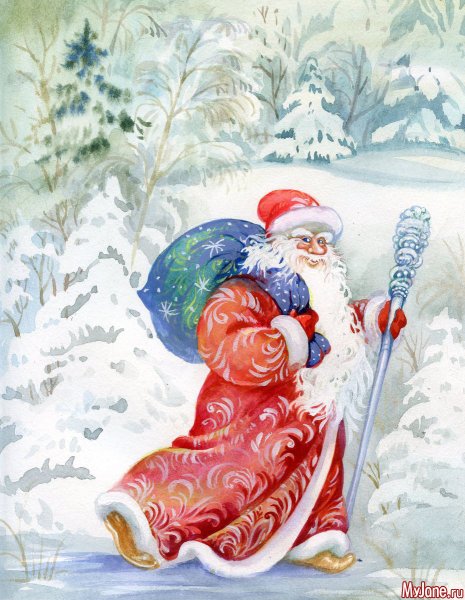 Дед Мороз идет