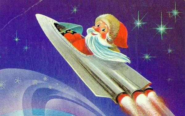 Дед Мороз на ракете