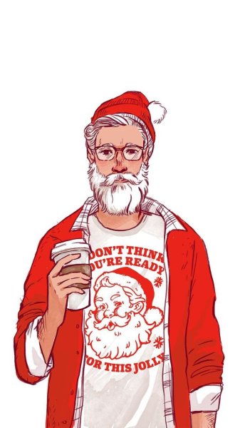 Санта Клаус рисунок