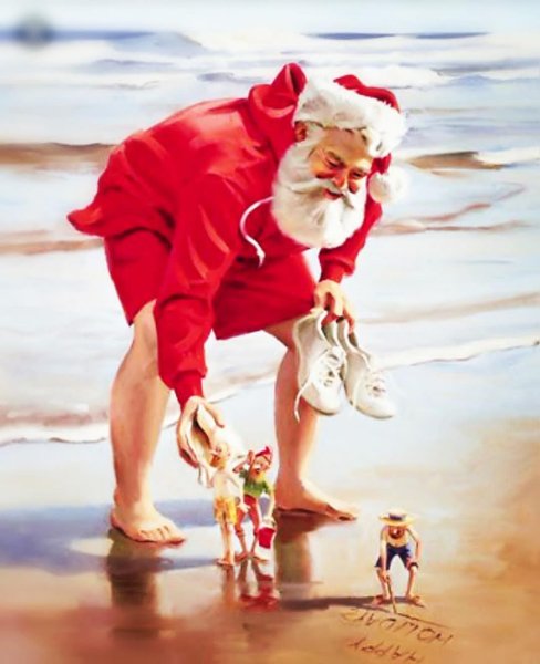 Санта Клаус на море