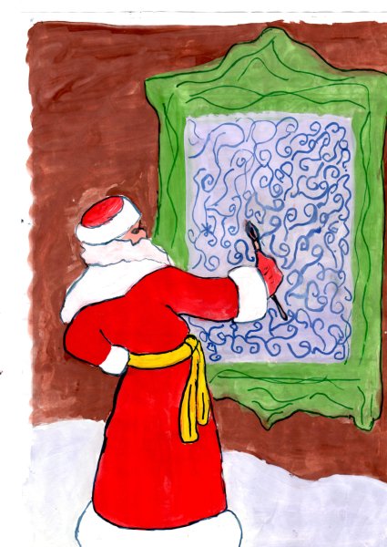 Рисунок на тему дед Мороз