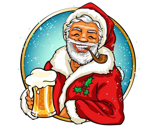 Санта Клаус с пивом