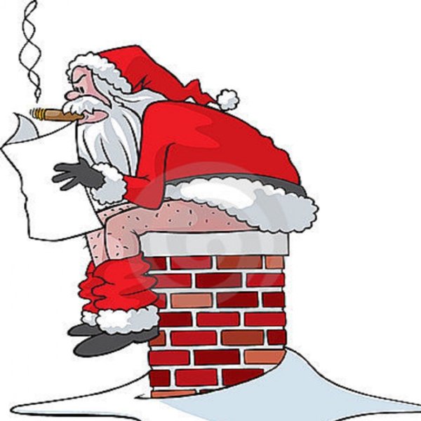 Санта Клаус срет в дымоход