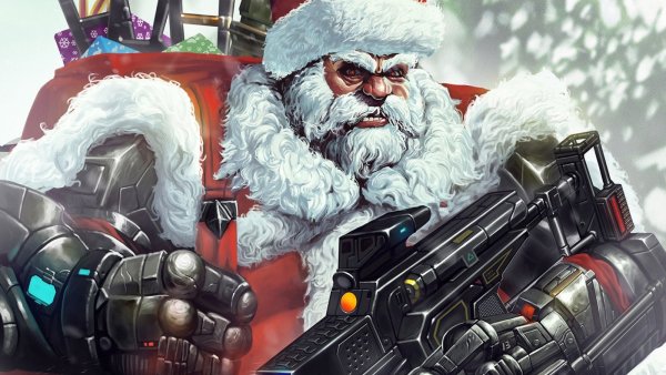 Санта с оружием