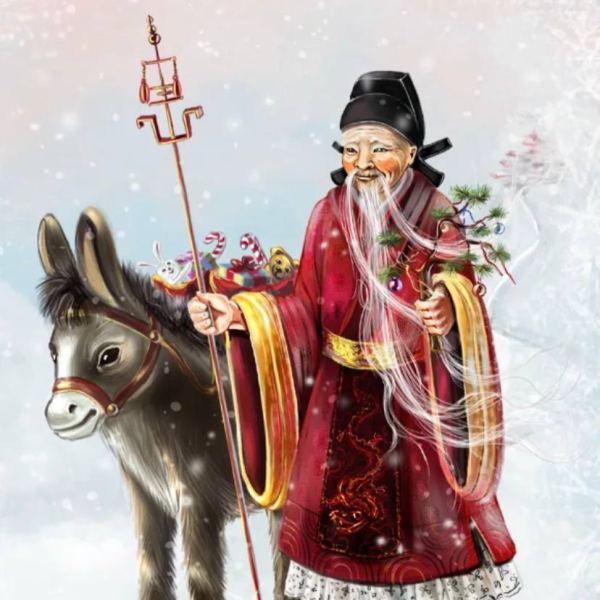 Китайский дед Мороз Дун че Лао РЕН