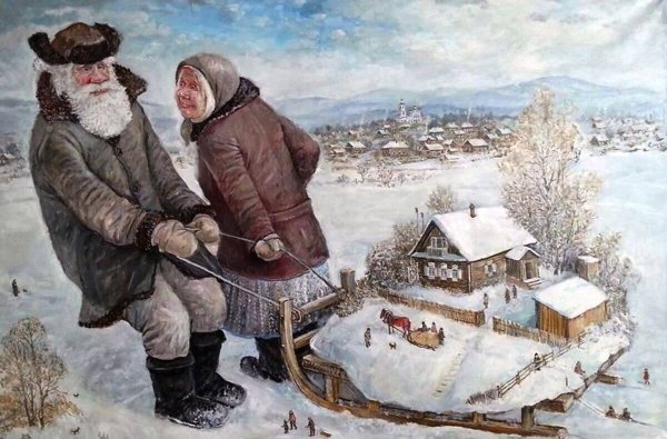 Леонид Баранов художник картины дед да баба