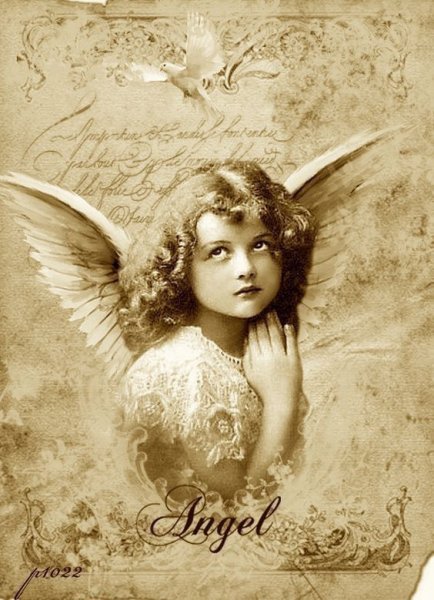 Старинные открытки ангелов