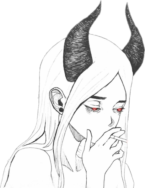 Рисунки дьявола для срисовки