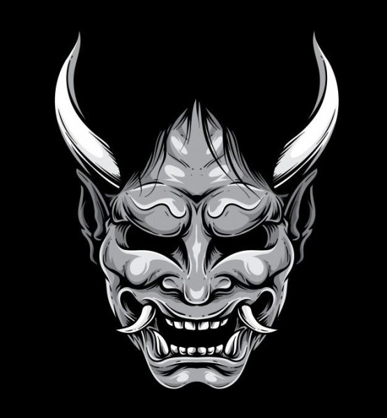 Самурайская маска демона Ханья