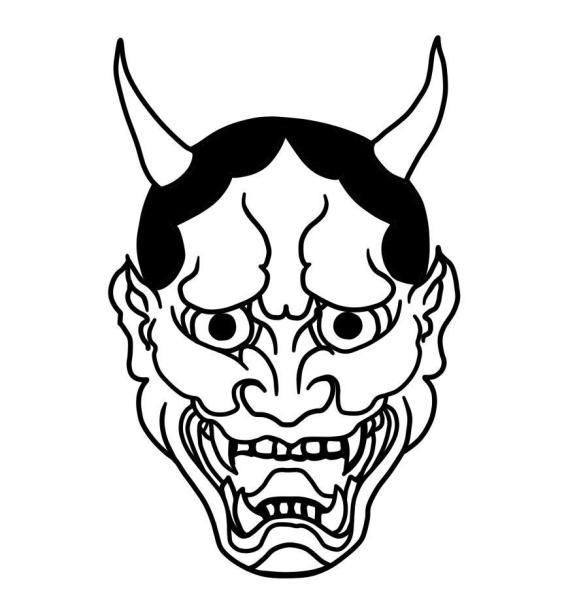 Маска Hannya демон