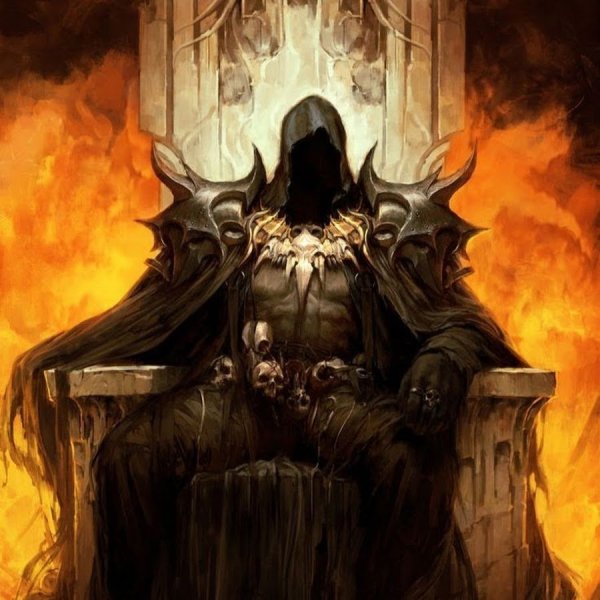 Рисунки демон на троне