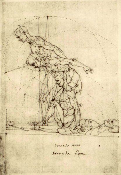 Картины Леонардо да Винчи Наброски